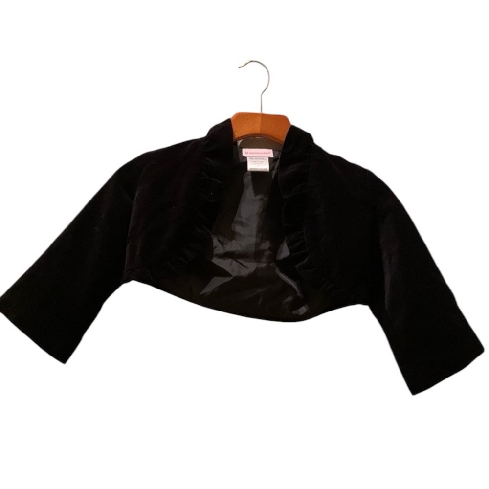 Black velour bolero jacket